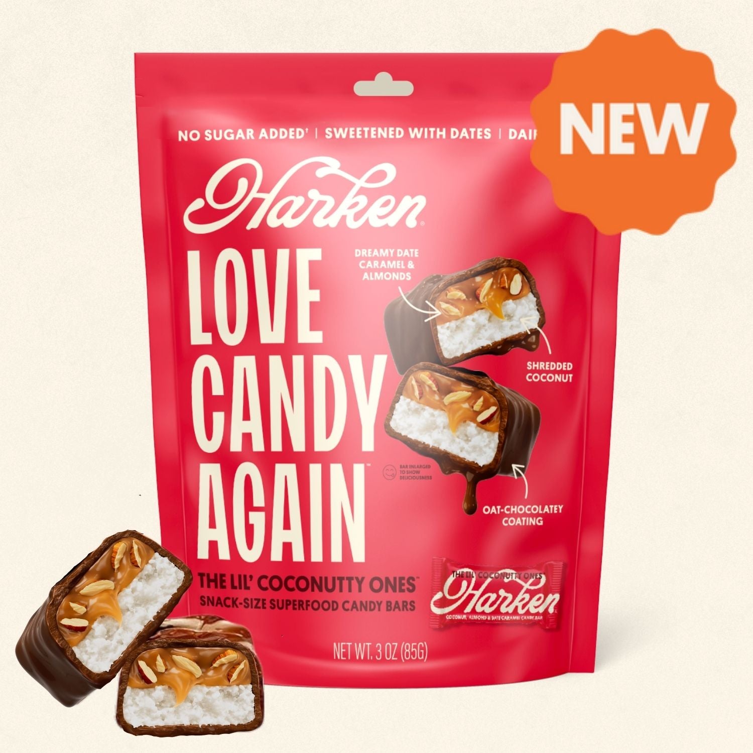 THE LIL' COCONUTTY ONES®: Coconut, Almond & Date Caramel Candy Bars