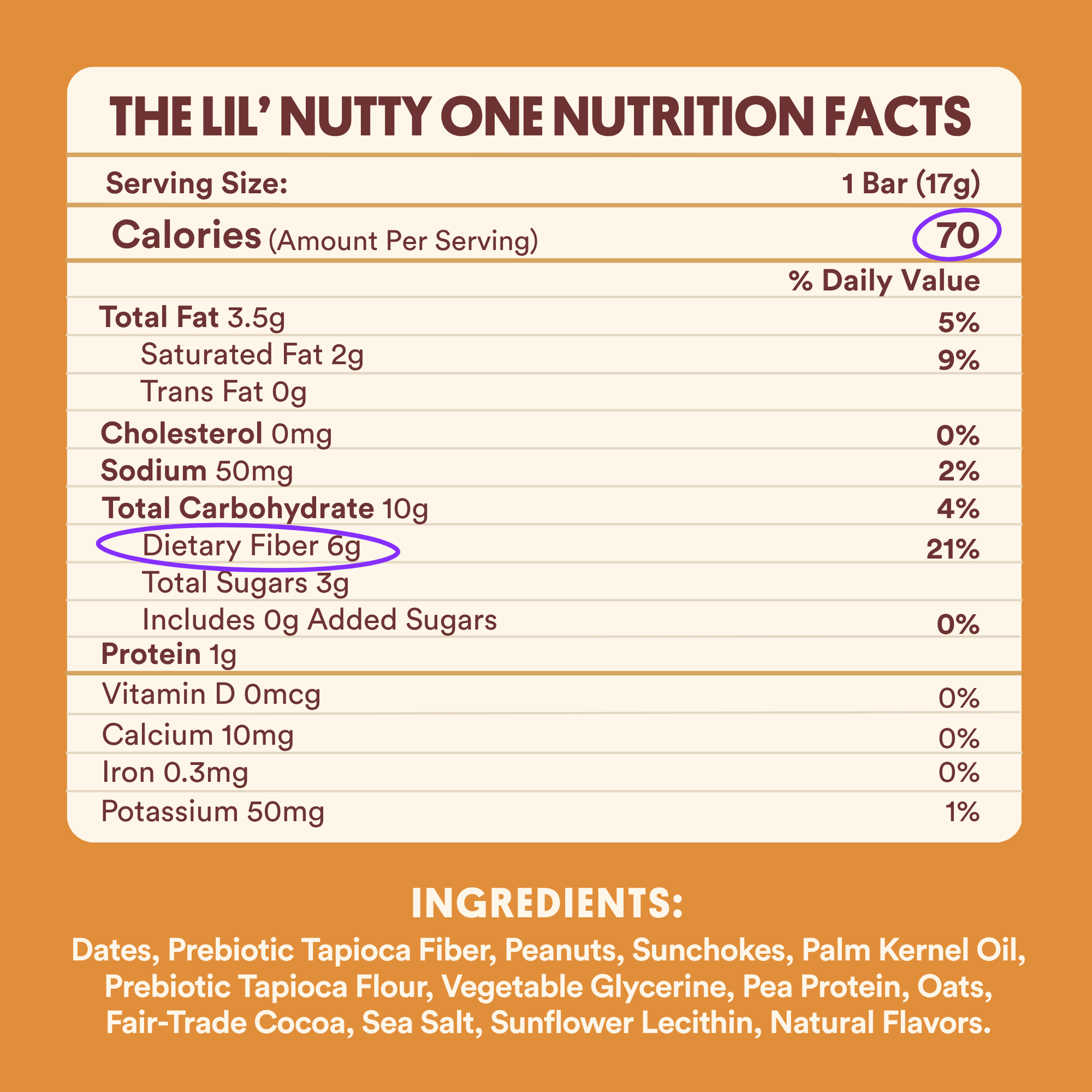THE LIL' NUTTY ONES®: Peanut & Date Caramel Candy Bars