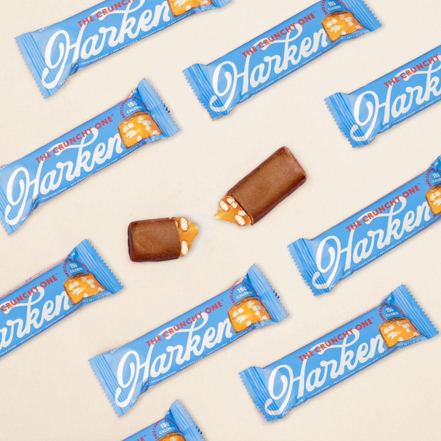 THE CRUNCHY ONE®: Pretzels & Date Caramel Candy Bars