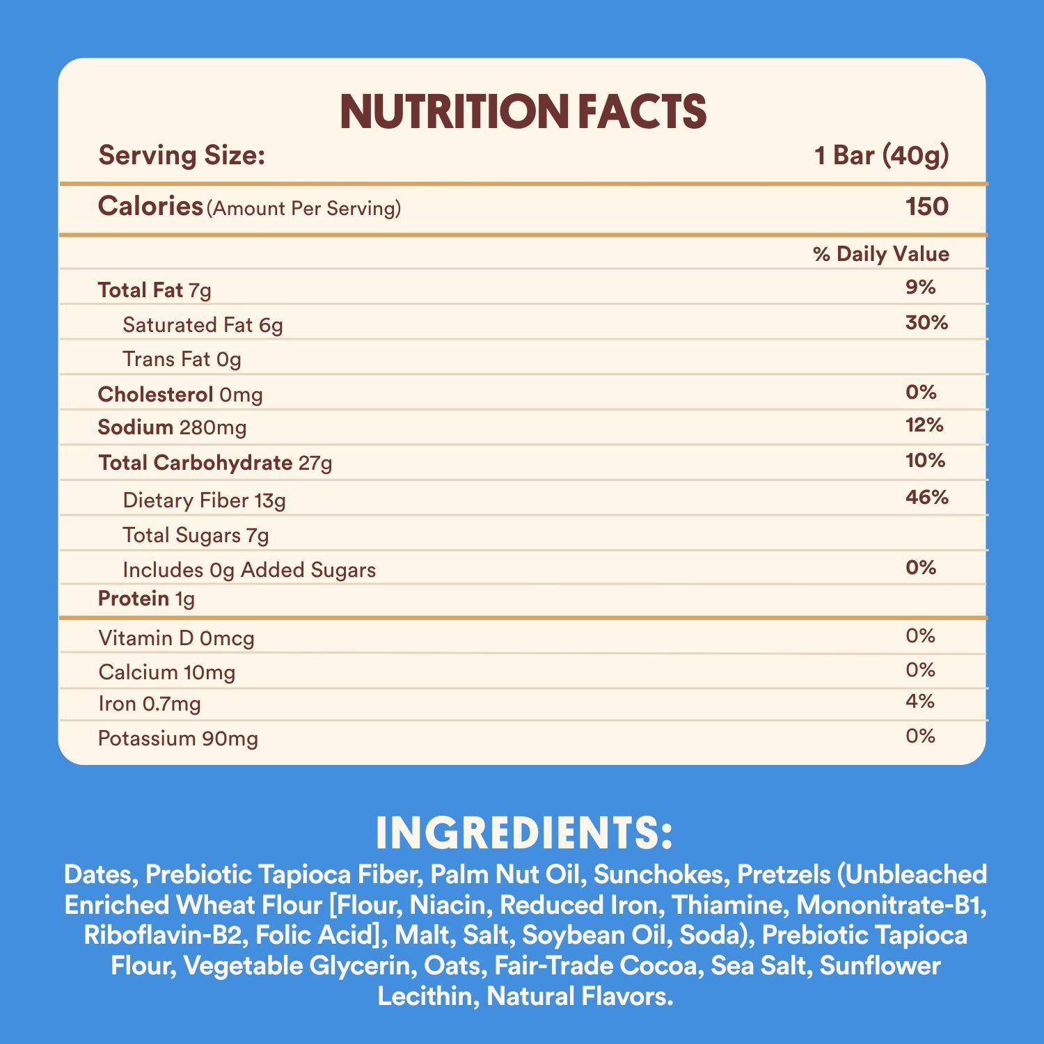 THE CRUNCHY ONE®: Pretzels & Date Caramel Candy Bars