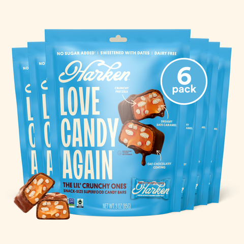 THE LIL' CRUNCHY ONES: Snack-size Pretzel & Date Caramel Candy