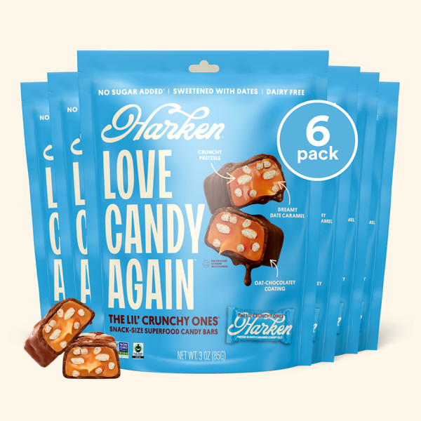 ♡ ʚ Candy ɞ ♡  THE LIL' CRUNCHY ONES: Snack-size Pretzel & Date Caramel Candy