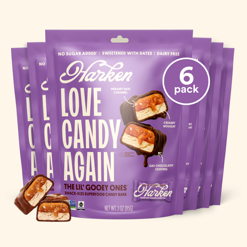 THE LIL' GOOEY ONES: Snack-size Date Caramel Candy Bars